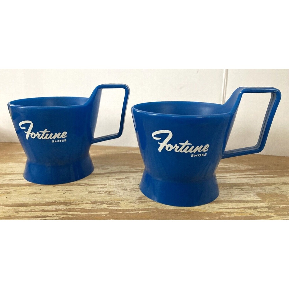 Vintage Sweetheart plastic cozy cup reusable holders advertising Fortune Shoes